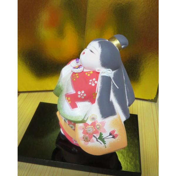 博多人形  梶原正二 梶原正二博多人形童物少女「花占い」インテリア 置物 日本製（福岡県