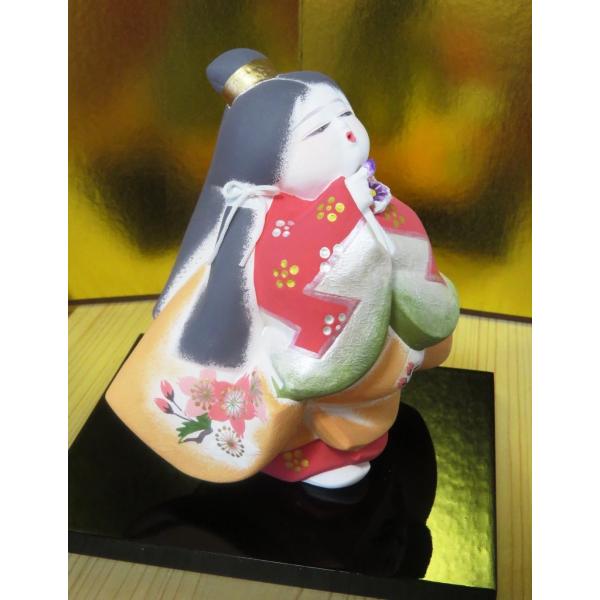 梶原正二博多人形童物少女「花占い」インテリア 置物 日本製（福岡県