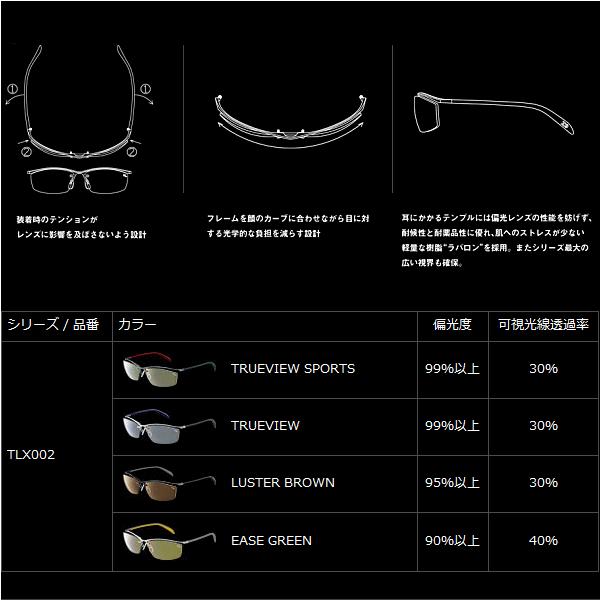 偏光サングラス ダイワ TLX002 タレックス / TRUEVIEW SPORTS