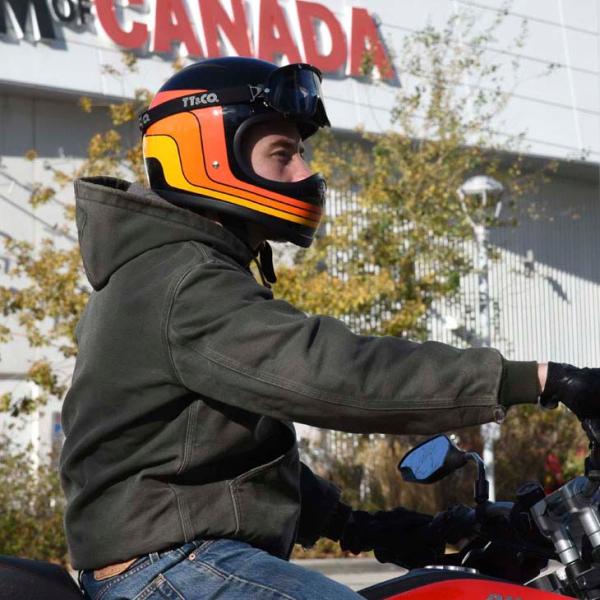 TT&CO. トゥーカッター ヘルメット 専用クリアゴーグル バイザー付き