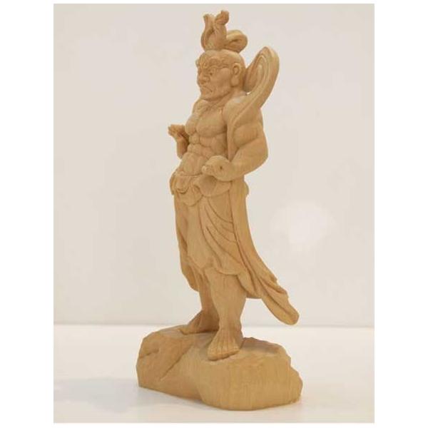 木彫り 仏像 仁王像（金剛力士）〜一刀彫 / 素材：香榧(こうかや