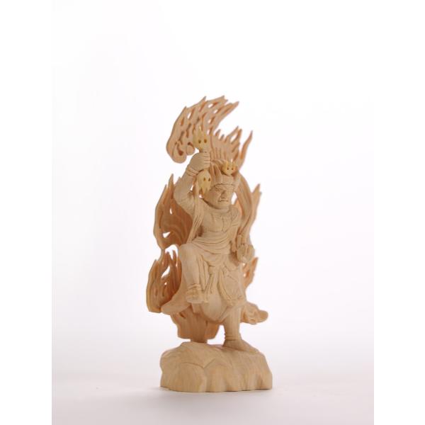 蔵王権現 木彫り 仏像 （1535 蔵王権現 煩く 木彫り 仏像 一刀彫 
