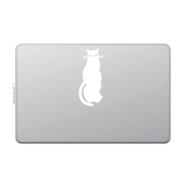 MacBook Air / Pro マックブック ステッカー シール 猫 黒猫 キャット