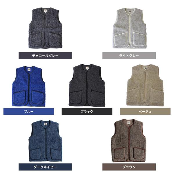 COLDBREAKER コールドブレイカー NO COLLAR VEST(WOOL IN PILE)ノー