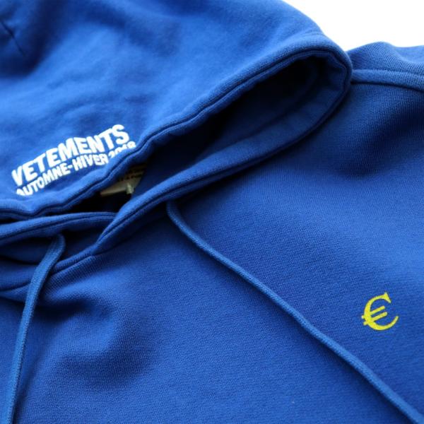 ヴェトモン ユーロロゴプリントパーカー VETEMENTS Euro Logo ...