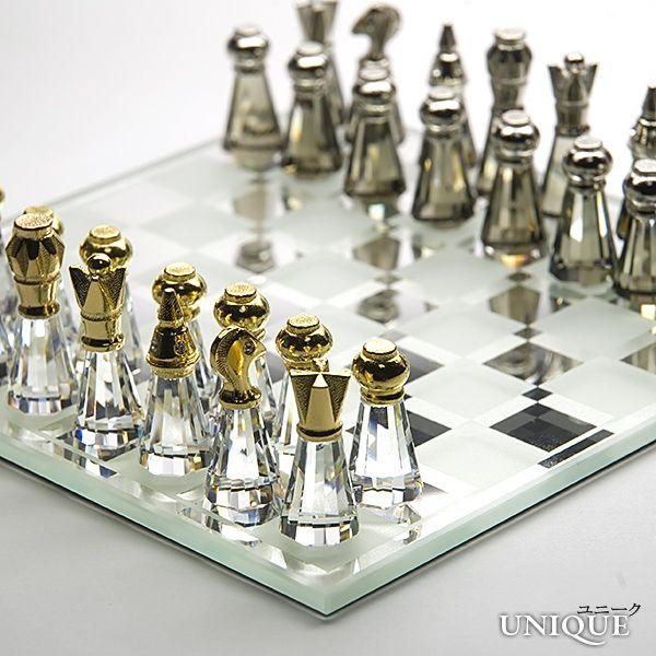 PRECIOSA 【プレシオサ】 クリスタルガラス チェス （小） ☆ Small Chess Set ☆ 【20％OFF】 /【Buyee】