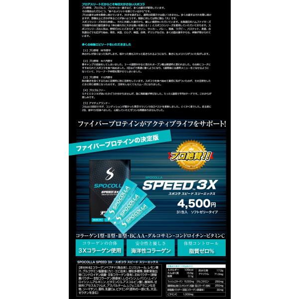 SPOCOLLA スポコラ SPEED 3X スピード スリーエックス ファイバー