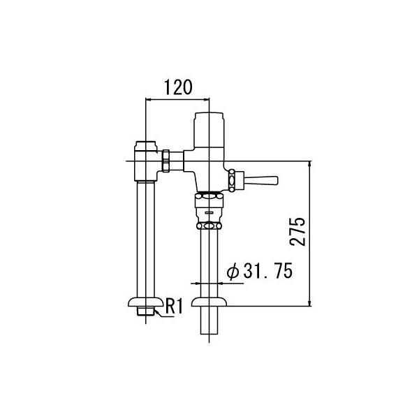 INAX トイレ フラッシュバルブ CF-610UT 低圧用 洗浄水量6-8L便器用（定流量弁付フラッシュバルブ） 上水用 CF610UT  /【Buyee】 Buyee - Japanese Proxy Service | Buy from Japan!