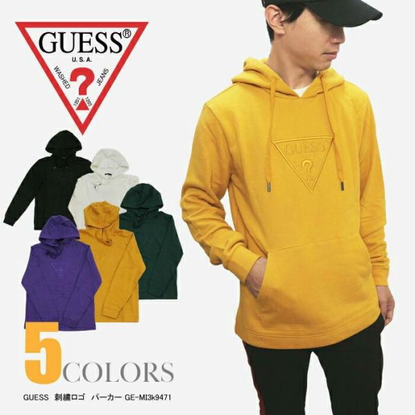 GUESS パーカー ゲス トライアングルロゴパーカー メンズ レディース 新作 ゲス スウェット 2019秋冬モデル 新作 ユニセックス 男女兼用 mi3k9471k GUESS パーカー ゲス トライアングルロゴパーカー メンズ