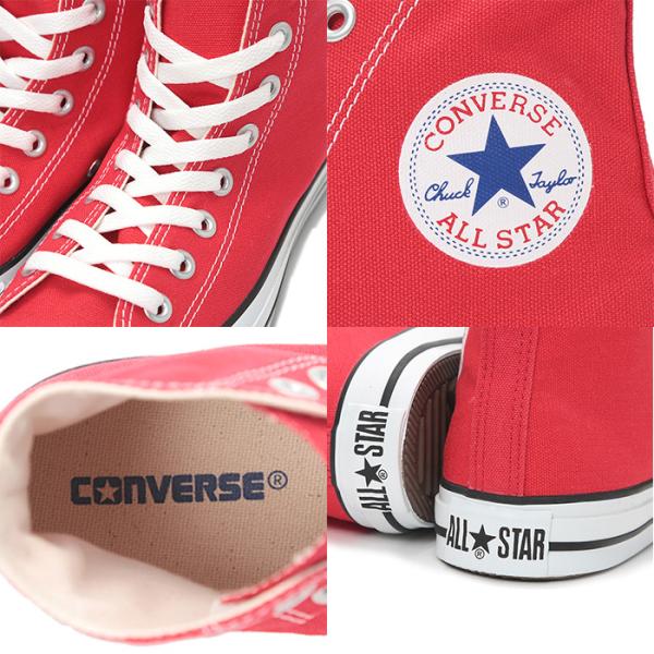 CONVERSE 定番赤ALLSTAR HI コンバースハイカットスニーカーレッド