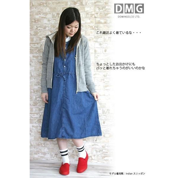 ドミンゴ D.M.G DMG 6oz コットン リネンラミー デニム オールインワン ...