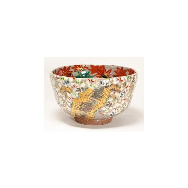 清水焼・京焼乾山写し雲錦抹茶碗〔花光山窯〕 /【Buyee】