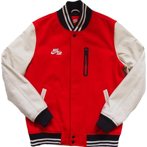 エアジョーダンスタジャン牛革袖