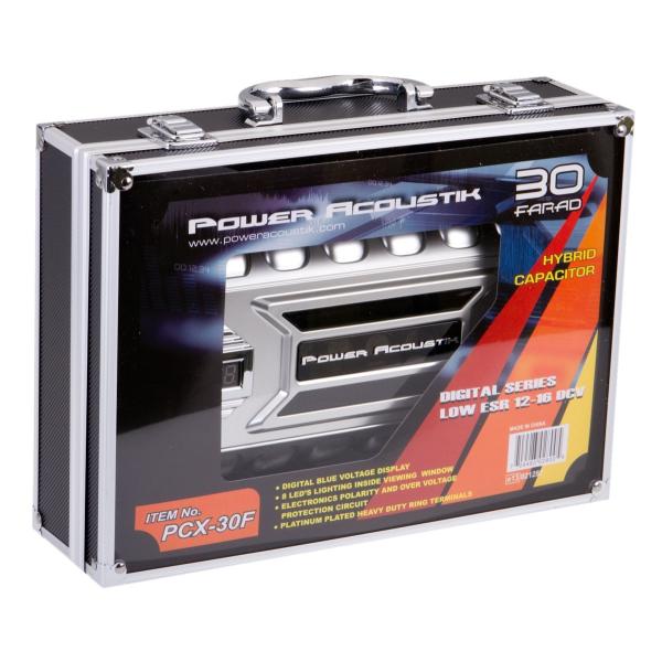 Power Acoustik PCX-30F ハイブリッドパワーキャパシター パワーアコースティック30ファラッドハイブリッドパワーキャパシター
