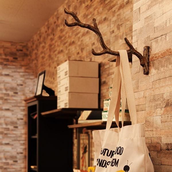 フック 壁 おしゃれ 木 枝 モチーフ アンティーク レトロ ウォール