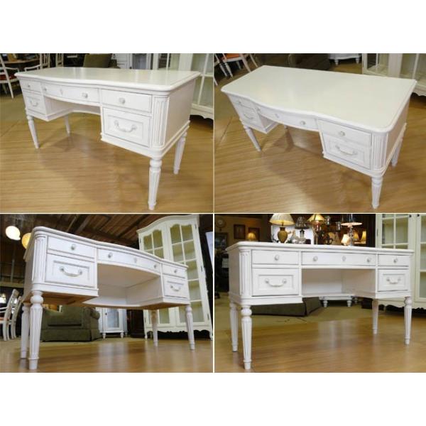 定価10万【ほぼ未使用】ホワイトドレッサー／デスク／鏡台 定価10万【ほぼ未使用】ホワイトドレッサー／デスク／鏡台