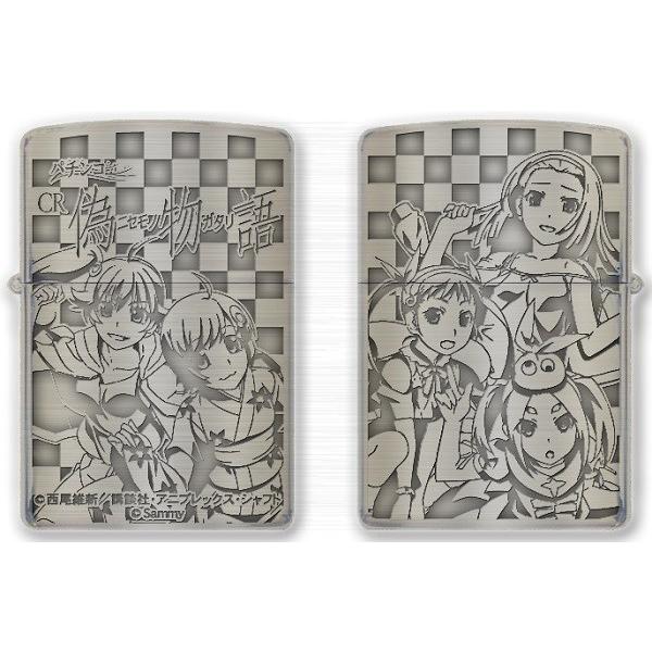 CR偽物語 Zippo A柄 (ファイヤーシスターズ) B柄 (忍) 偽物語 ジッポー