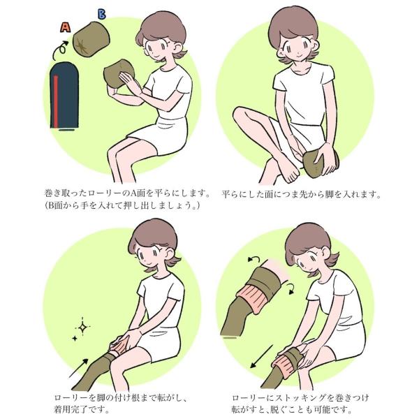 らくらく履けるローリー 介護 補助器具 弾性ストッキング