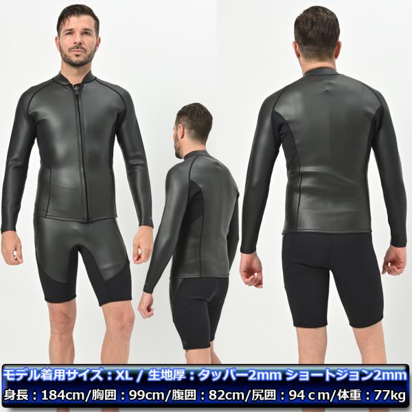 リップカール　ウェットスーツ　2mm ショートジョン サイズ写真 楽天市場】【 ウェットスーツ 工場直販 】ショートジョン 3mm
