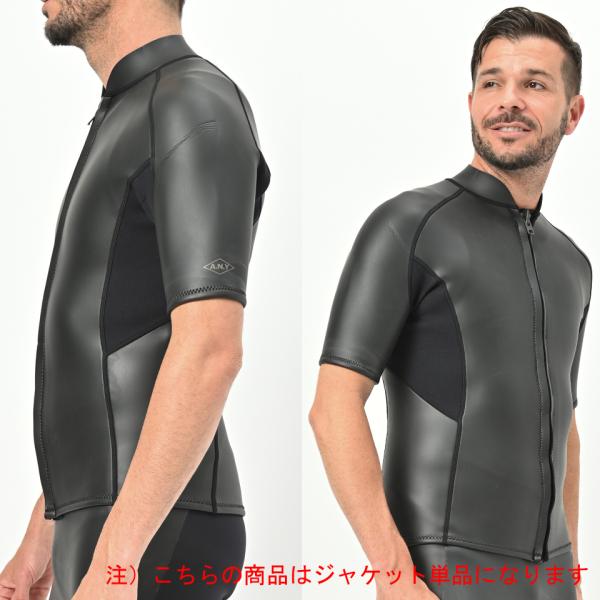Aeroquip タッパー 半袖 サーフィン ウェットスーツ 半袖タッパー 2mm 2025モデル ANDNEWYOU ウエットスーツ メンズ