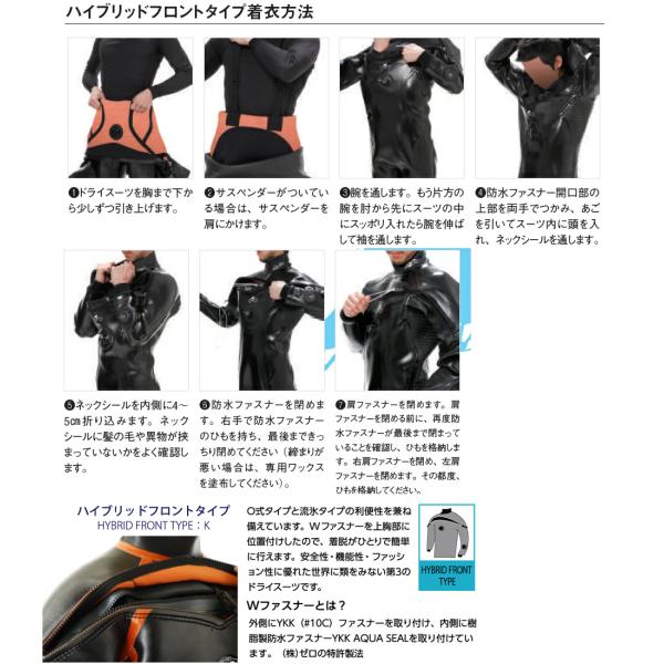 ZERO ゼロ LEGEND 3 DRY SUITSドライスーツ メンズ MENS 2mm 2ミリ