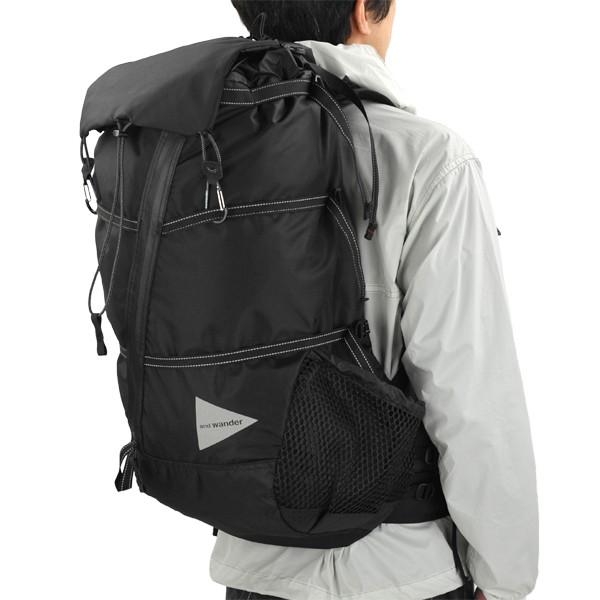 and wander アンドワンダー　ブラック リュック　バックパック BACKPACK mountain and city | and wander ONLINE STORE