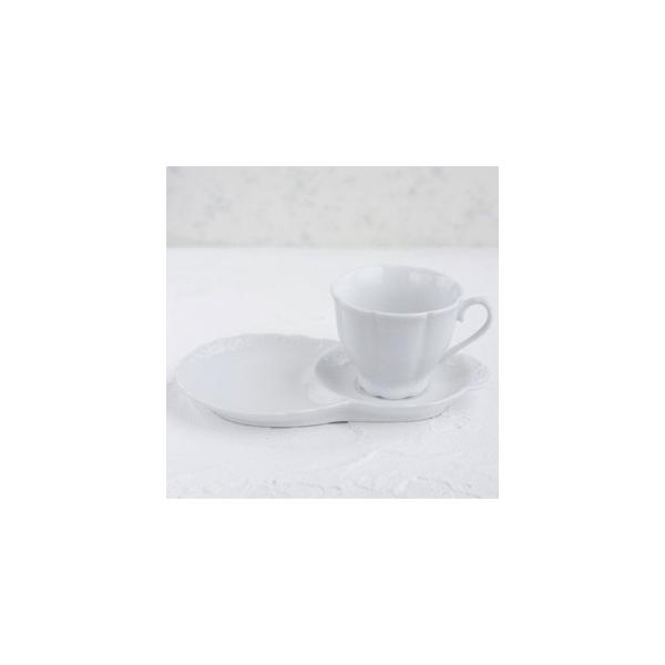 ポーセラーツ 白磁 食器 ニース (カップ&ソーサー) 北欧風