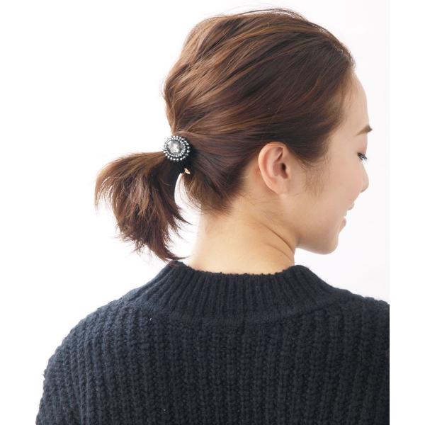 ヘアゴム ビジュー ヘアアクセサリー シンプル H-650 レディース