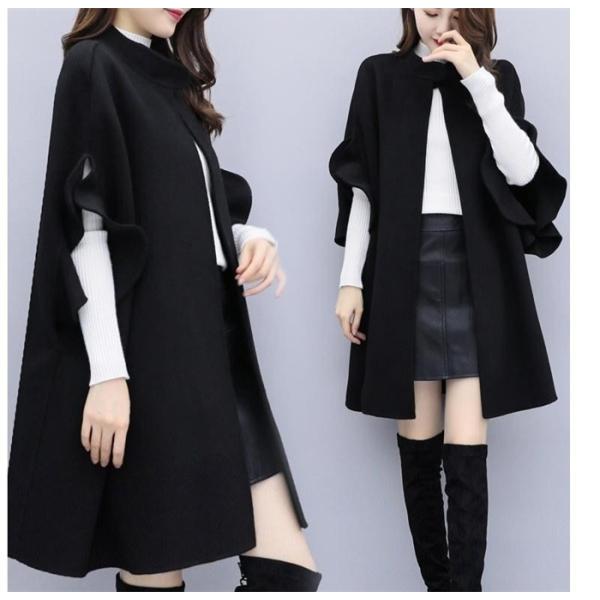 マント レディー コート 体型カバー ショール ポンチョ 大きいサイズ