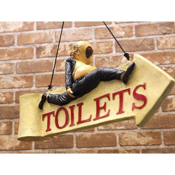 ヴィンテージ風 サイン プラッケ TOILETS トイレ アメリカン雑貨
