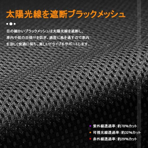 ジムニーJB23 JB43 日除け メッシュシェード メッシュカーテン