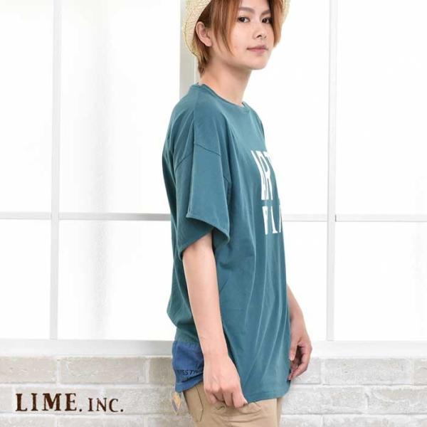 Lime inc ライム フレアースリーブＴシャツ M〜L 服 レディース 女性