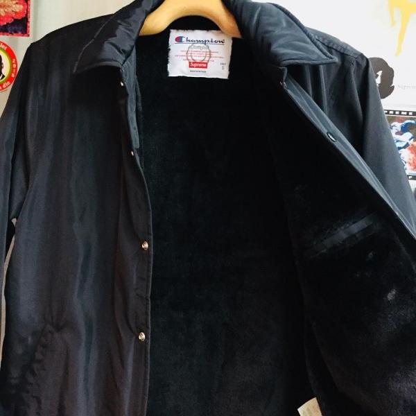 Supreme×Champion Label Coaches Jacket Black シュプリーム