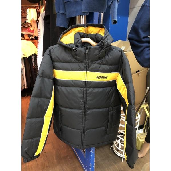 Supreme panel hot sale down jacket