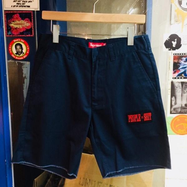 2018SS Supreme People=Shit Work Short Navy 30inch シュプリーム