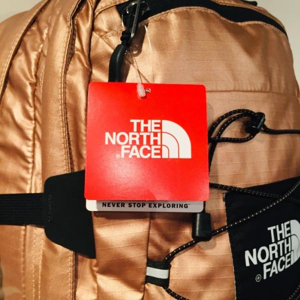 Supreme the north face metallic borealis on sale backpack rose gold