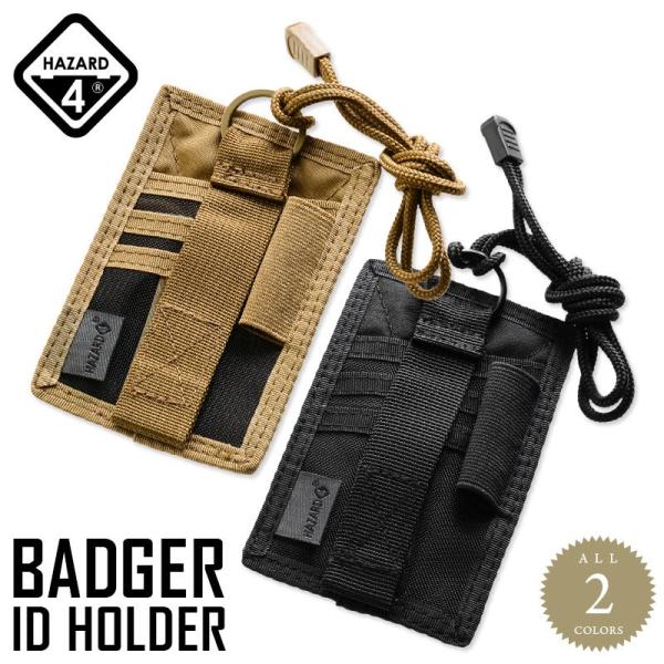 HAZARD4 ハザード4 BADGER IDホルダー 2色 パッチパネル ミリタリー