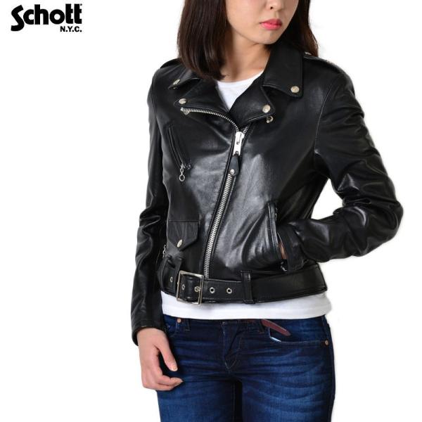 Schott ショット 218W WOMENS ラムレザー ONE STAR ライダース