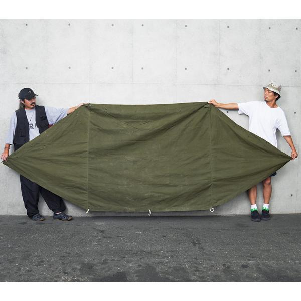 ②50s 実物 西ドイツ軍幕 アメーバカモ 無い パップテント シェルター  