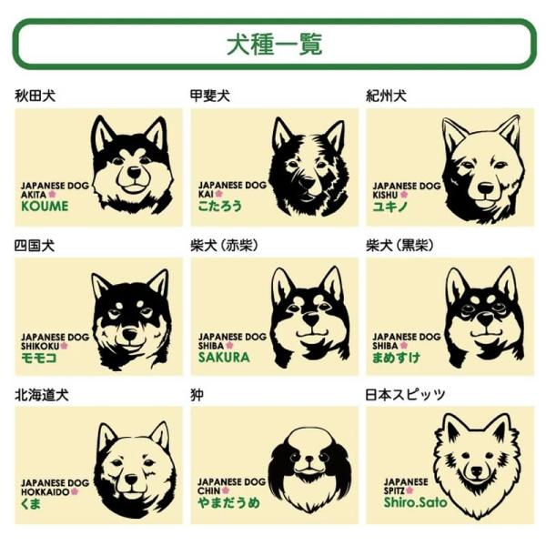 お名前ミニバッグ 顔アップ 秋田犬 甲斐犬 紀州犬 四国犬 柴犬 北海道犬 狆 日本スピッツ グッズ 雑貨 名入れ 散歩 /【Buyee】