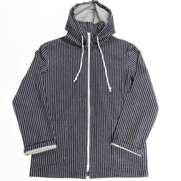 パインコーン PINECONE / ストライプ フーデッド ジャケット STRETCH KNIT STRIPE HOODED JACKET  (インディゴ) INDIGO アメリカ製 /【Buyee】 Buyee - Japanese Proxy Service | Buy from  Japan!