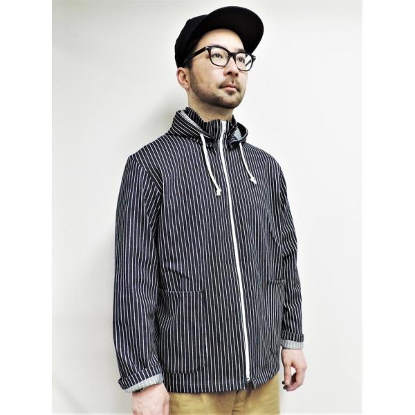 パインコーン PINECONE / ストライプ フーデッド ジャケット STRETCH KNIT STRIPE HOODED JACKET  (インディゴ) INDIGO アメリカ製 /【Buyee】 Buyee - Japanese Proxy Service | Buy from  Japan!