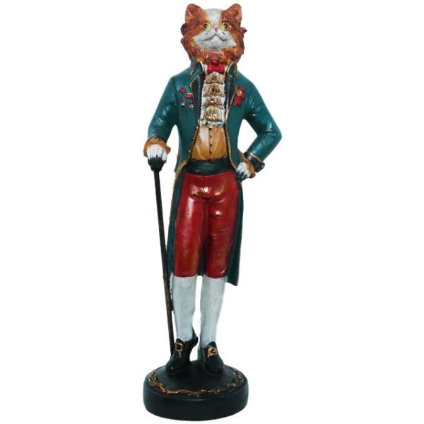 Baron of Cat】 猫男爵 Peer Objet 英国貴族風アンティークオブジェ 