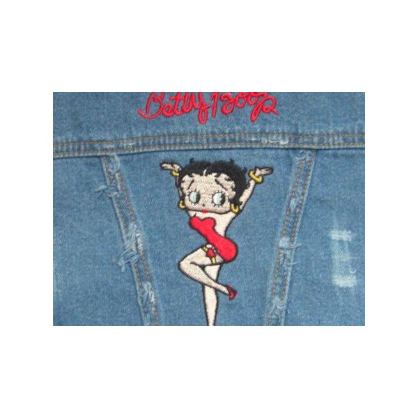 犬のデニムジャケット【BETTY BOOP Stonewashed Denim】犬のG