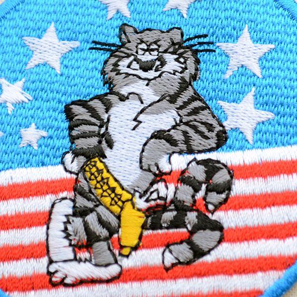 希少HOUSTON U.S. Marine Corpsトムキャット刺繍MA-1 希少HOUSTON U.S. Marine Corpsトムキャット刺繍MA-1