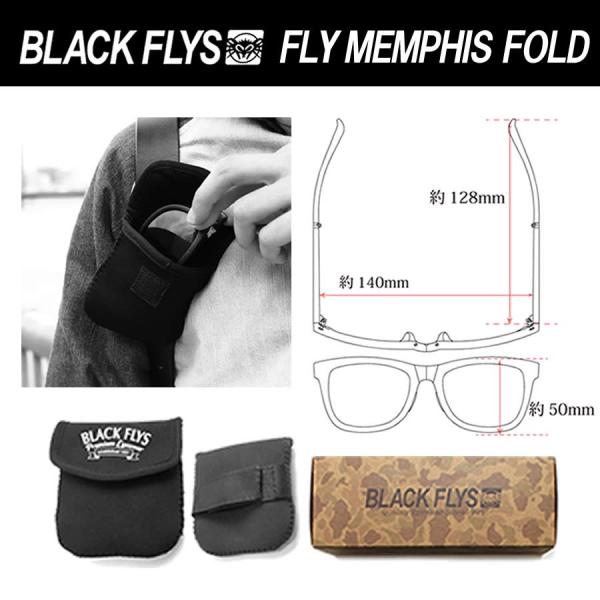 BlackFlys FLY MEMPHIS FOLD （ブラックフライ フライメンフィス フォールド）サングラス メンズ 折りたたみ /【Buyee】