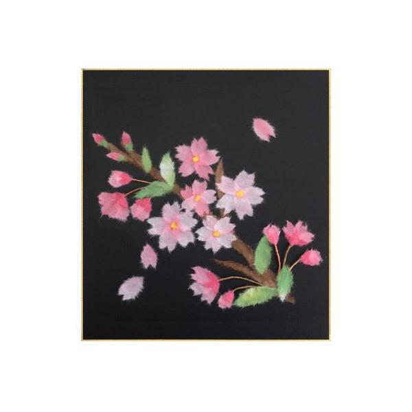 和紙ちぎり絵 桜 手作りキット 【大色紙】 完成サイズ 約27.3×24.2cm 