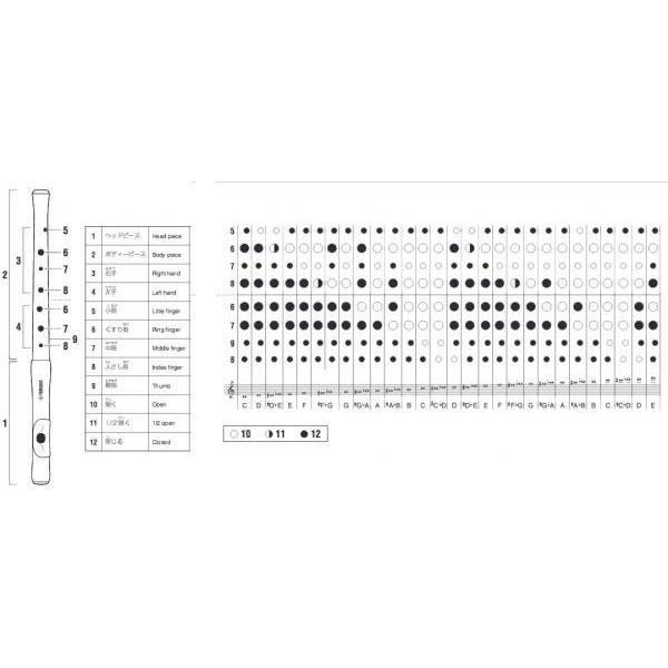 YAMAHA(ヤマハ) ファイフ YRF-21 ABS樹脂 横笛 リコーダー C調 シングルホール 2本継ぎ管 楽器 運指表 ケース付き 練習用  プラスチック 北海道 沖縄 離島不可 /【Buyee】 Buyee - Japanese Proxy Service | Buy from Japan!