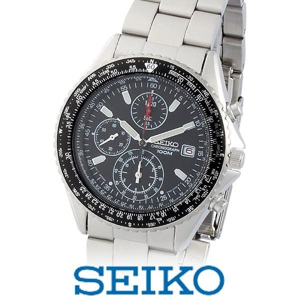 SEIKO セイコー SND253P1 SND255P1 メンズ 腕時計 黒 青 パイロットクロノグラフ 逆輸入 海外モデル /【Buyee】  