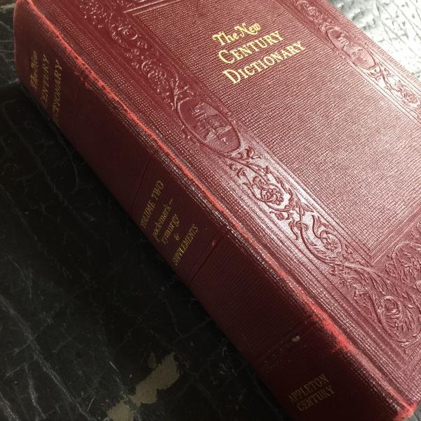 ヴィンテージ洋書 赤い辞書 ハードカバー 古書 古本 アメリカ 海外 